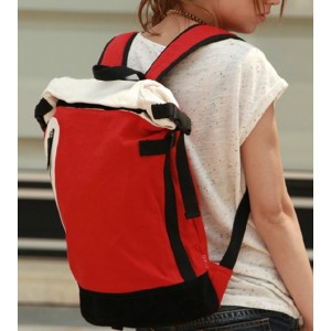 red best canvas rucksacks