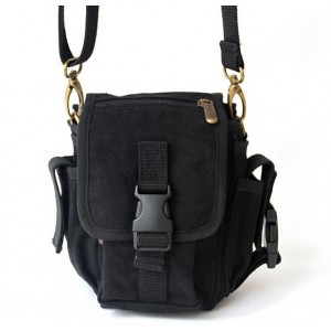 black canvas mens bag