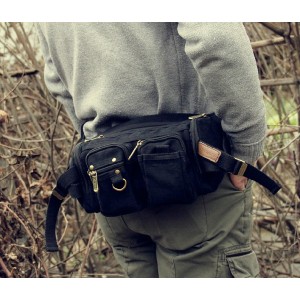 black security fanny pack