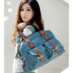 blue shoulder bag