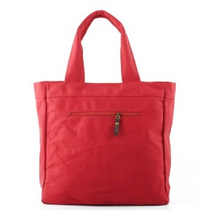 red Canvas handbags purses