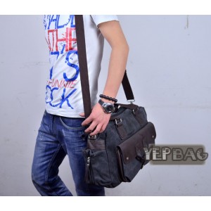 black military messenger bag