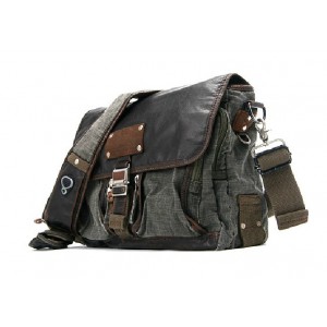 Messenger shoulder bag, mens canvas shoulder bag