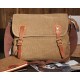 khaki messenger book bag