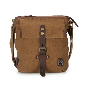 Small cross body bag, canvas messenger bag