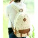 beige school bag