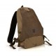 khaki canvas school backpack