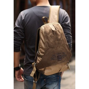 Vintage canvas backpack