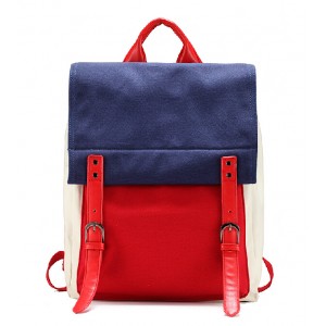 red Canvas knapsack