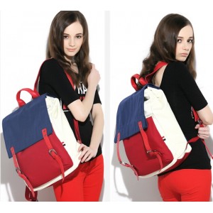 red womens backpack 