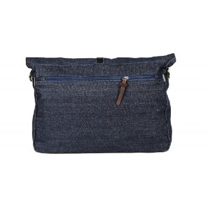 blue denim shoulder bag