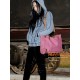 pink trendy tote bag