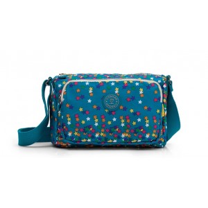 blue crossover shoulder bags