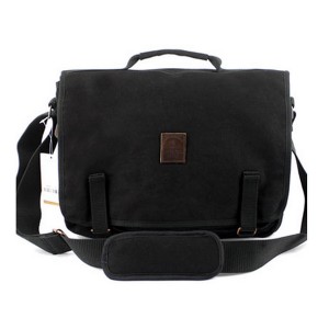 black briefcase messenger bag