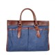 BLUE Leather Messenger bags