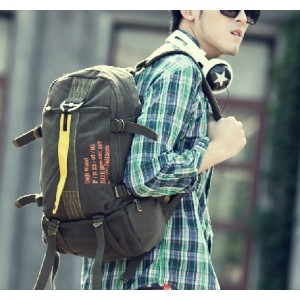 mens canvas backpack for school