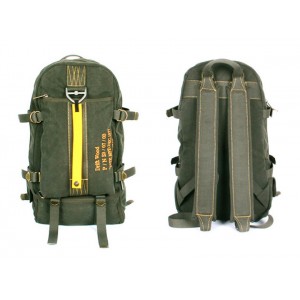 army green canvas backpack for school