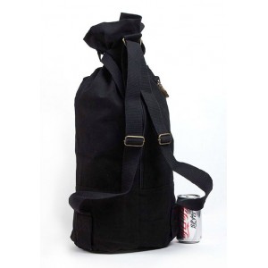 black Canvas backpack for men