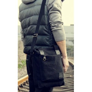 black mens shoulder bag