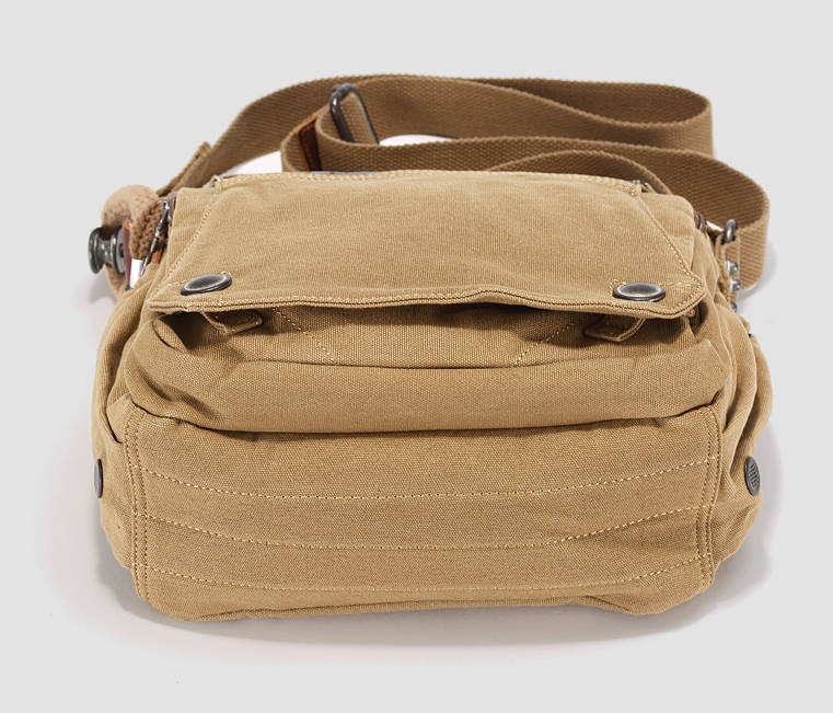 Stylish Canvas Messenger Bag, Casual Single Shoulder Bag - YEPBAG