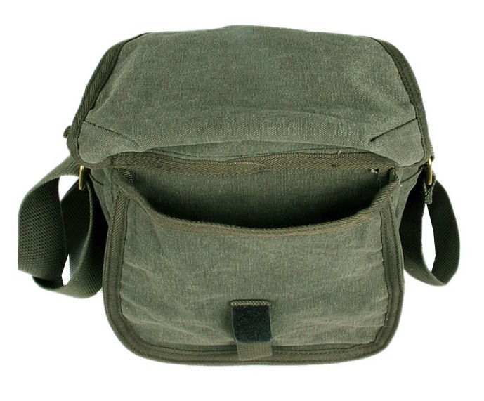 Mens small canvas shoulder bags, army canvas messenger bag - YEPBAG